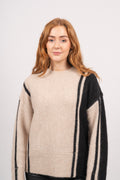 Alva LS O-Neck Knit - Birch Black