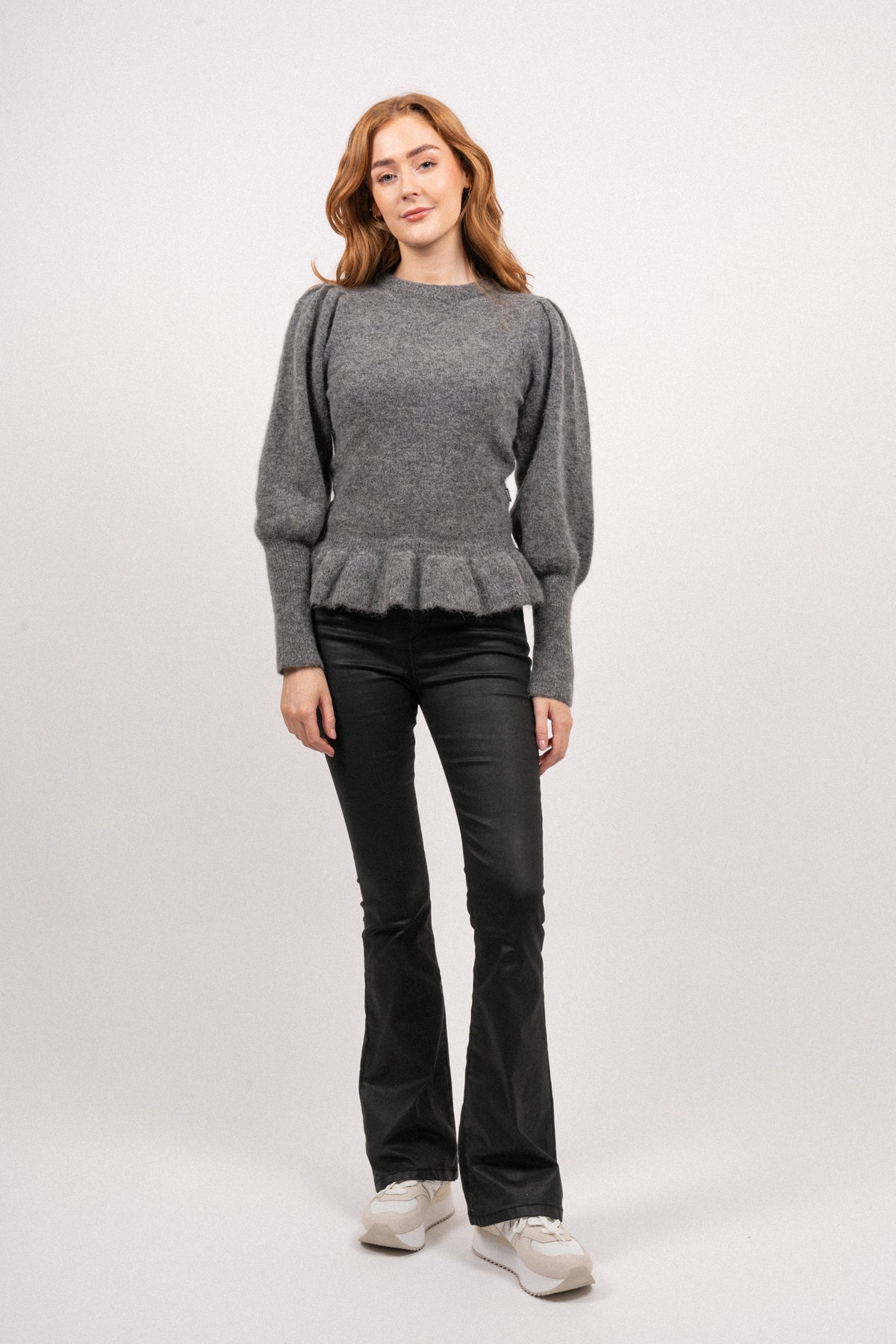 Nala Alpaca Sweater - Grey Melange