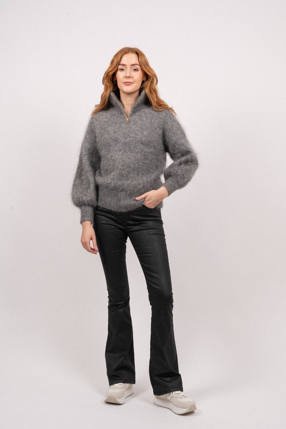 Li Chunky Sweater - Grey Melange