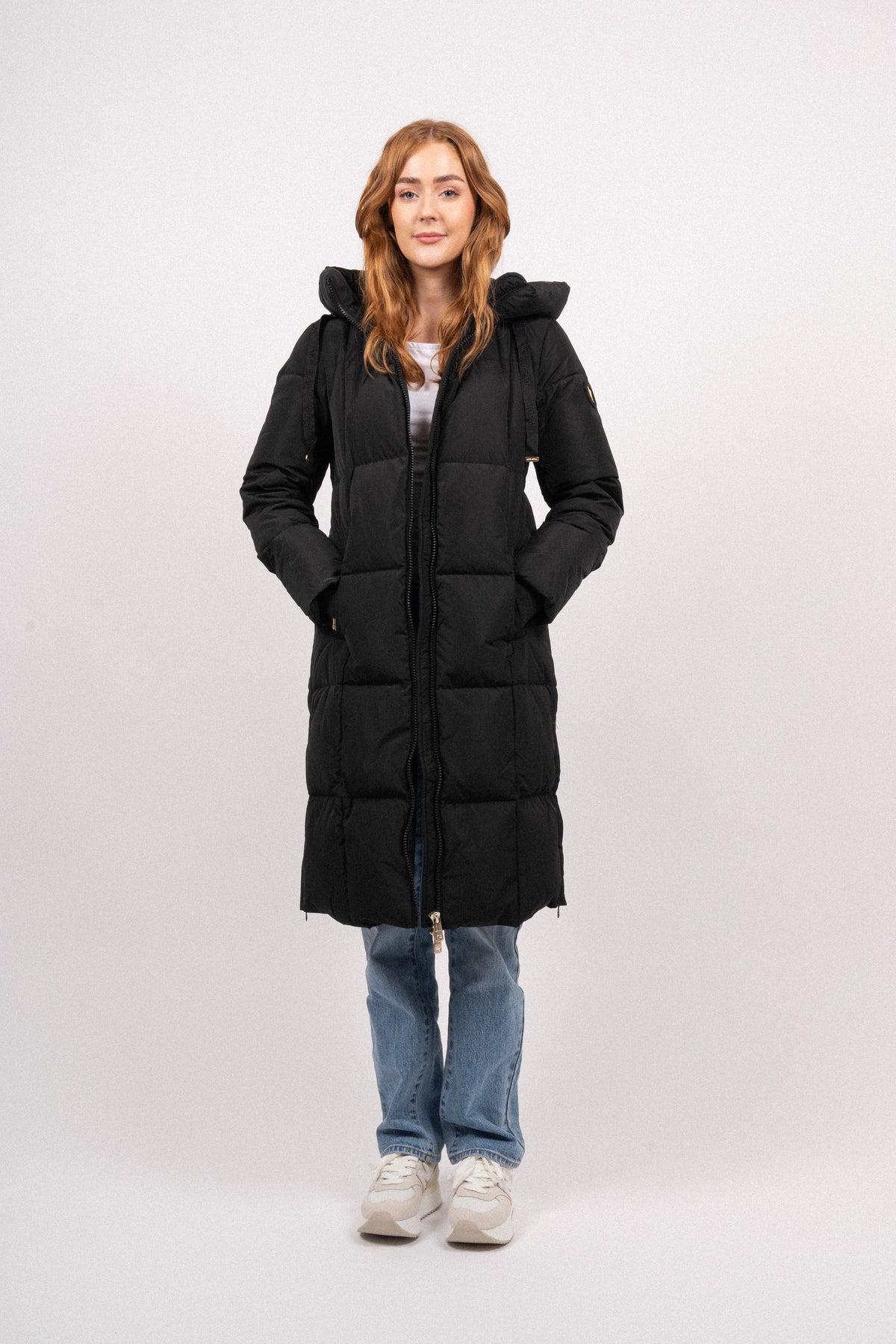 Nova Square Down Coat - Svart