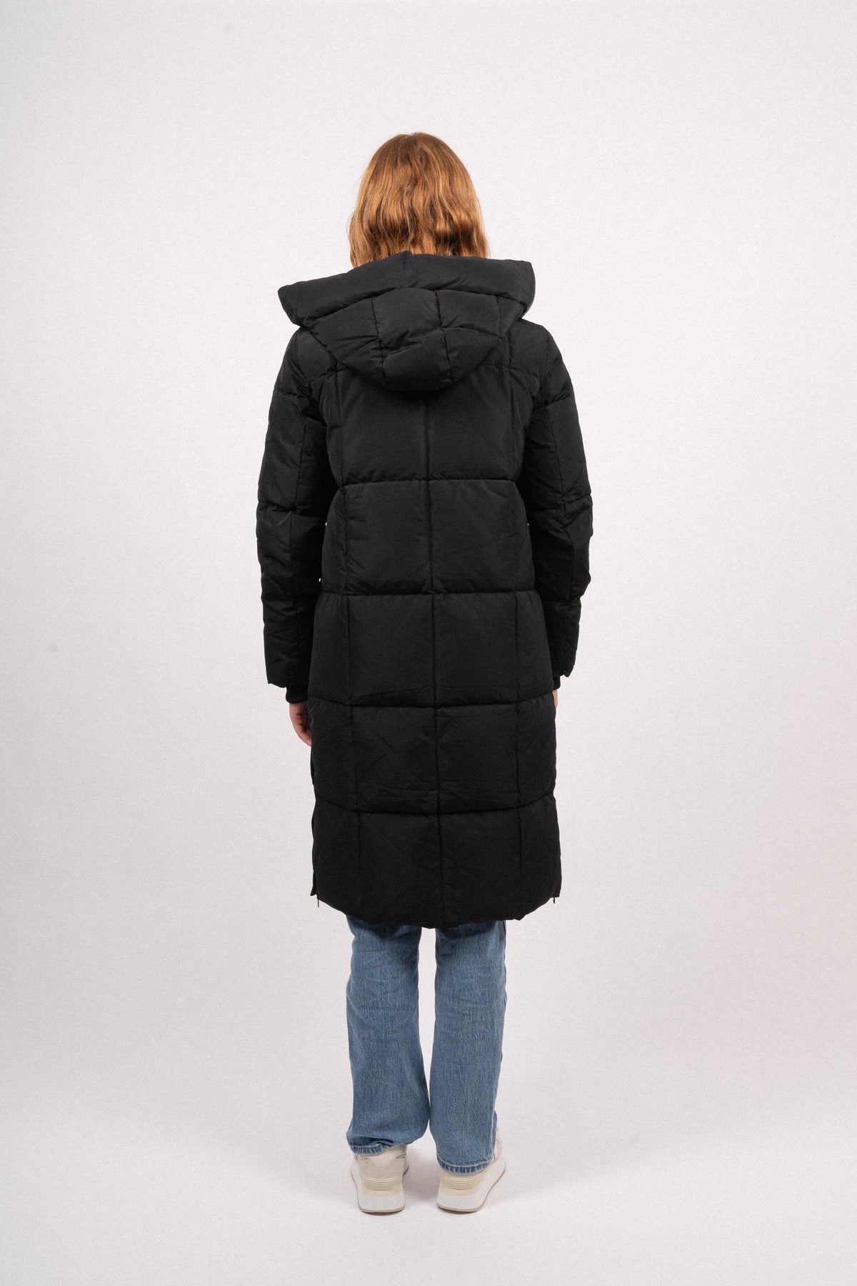 Nova Square Down Coat - Svart