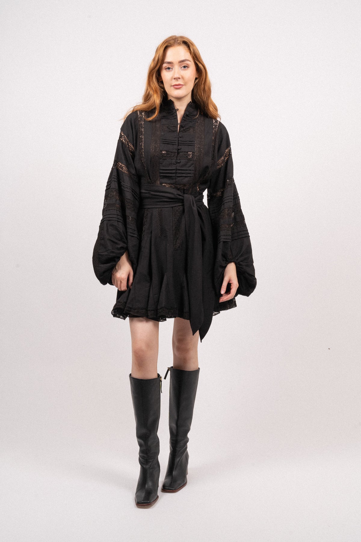 Lita Lace Dress - Black