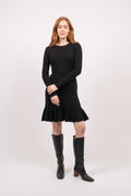 Oline Merino Dress - Svart