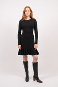 Oline Merino Dress - Svart