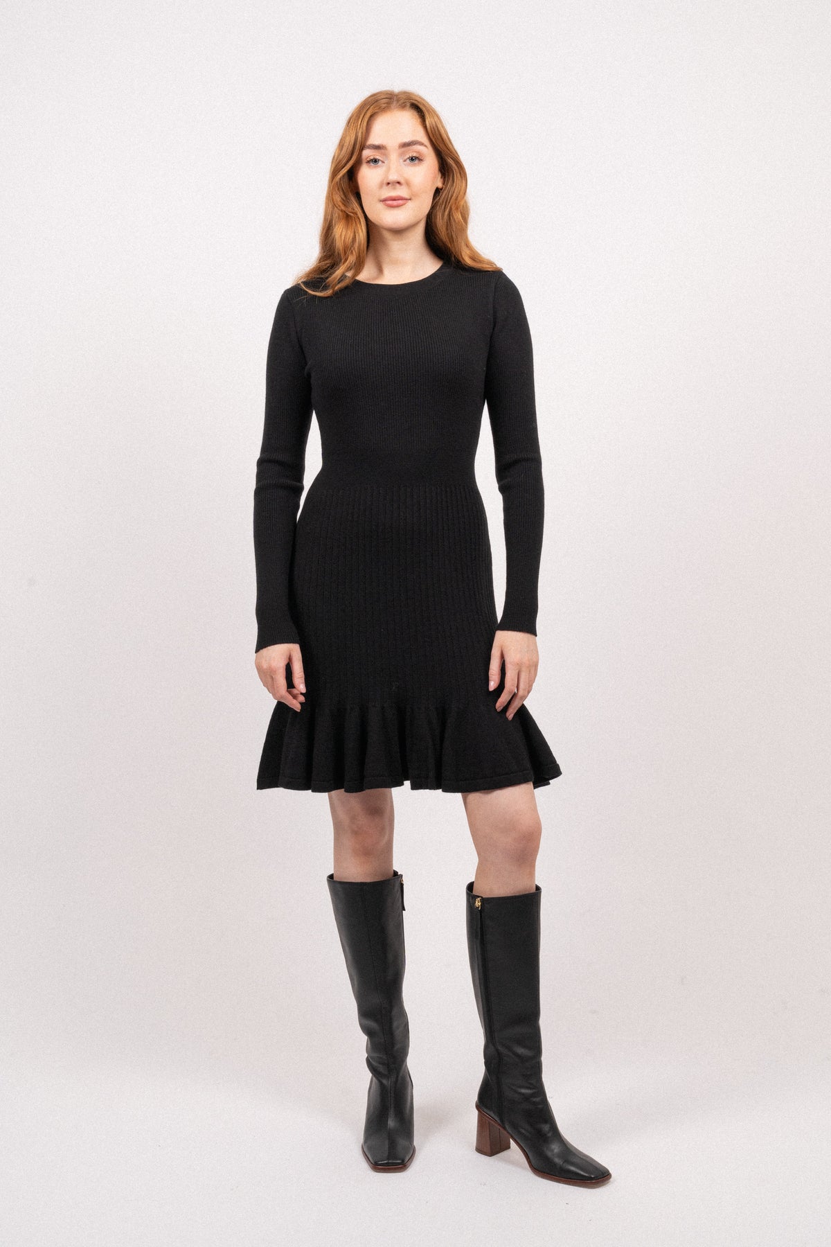 Oline Merino Dress - Svart