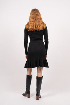 Oline Merino Dress - Black