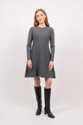 Cecilie Merino Dress - Grey Melange