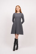 Cecilie Merino Dress - Grey Melange