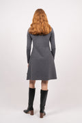Cecilie Merino Dress - Grey Melange