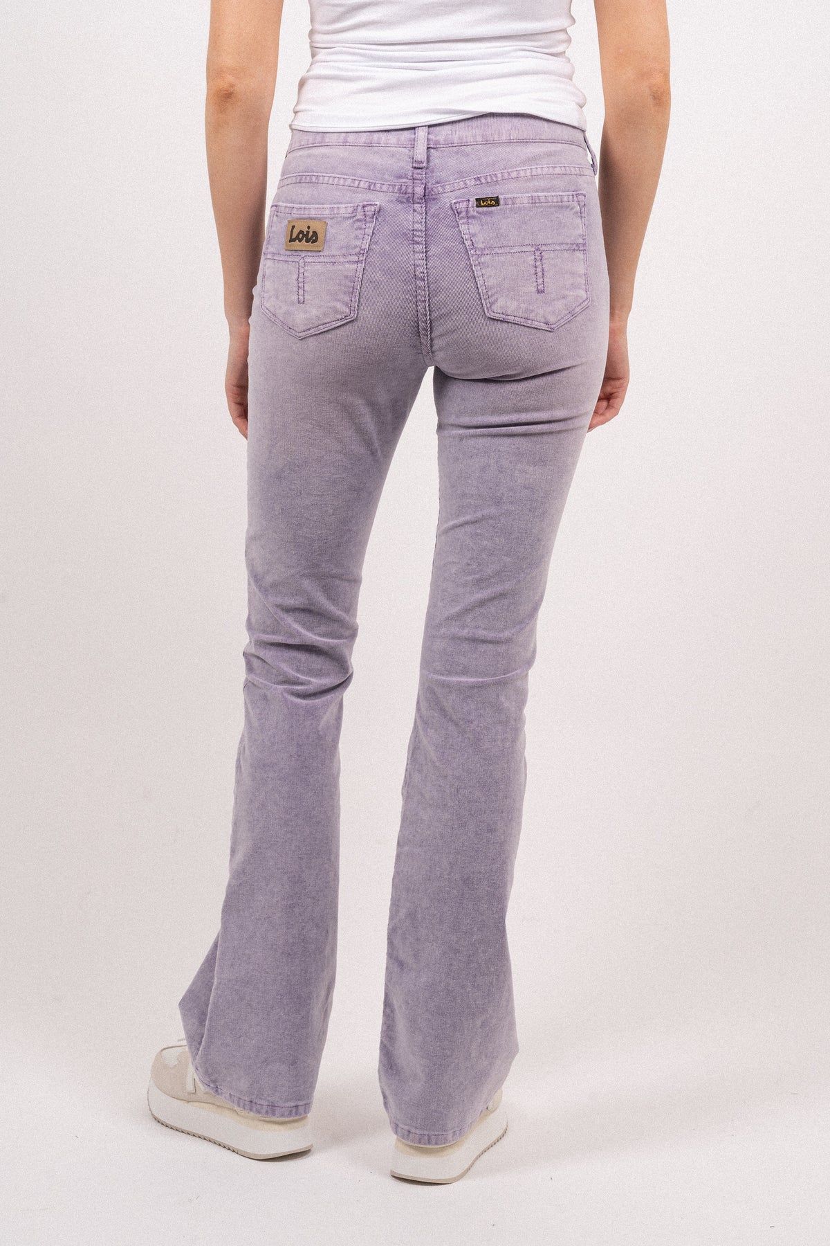 Lois Jeans Melrose Manchesterbyxor - Purple Snow