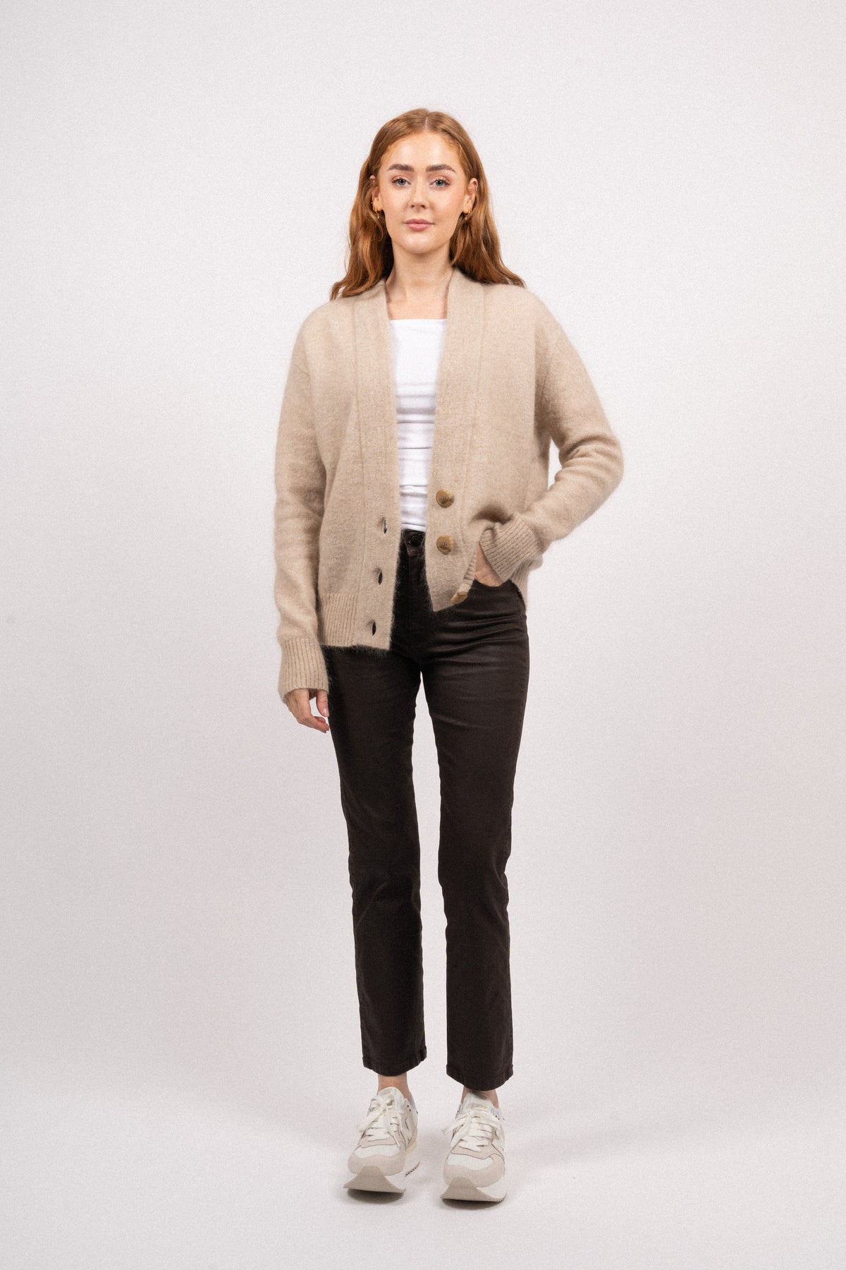 Brookline Knit Cardigan - Oxford Tan