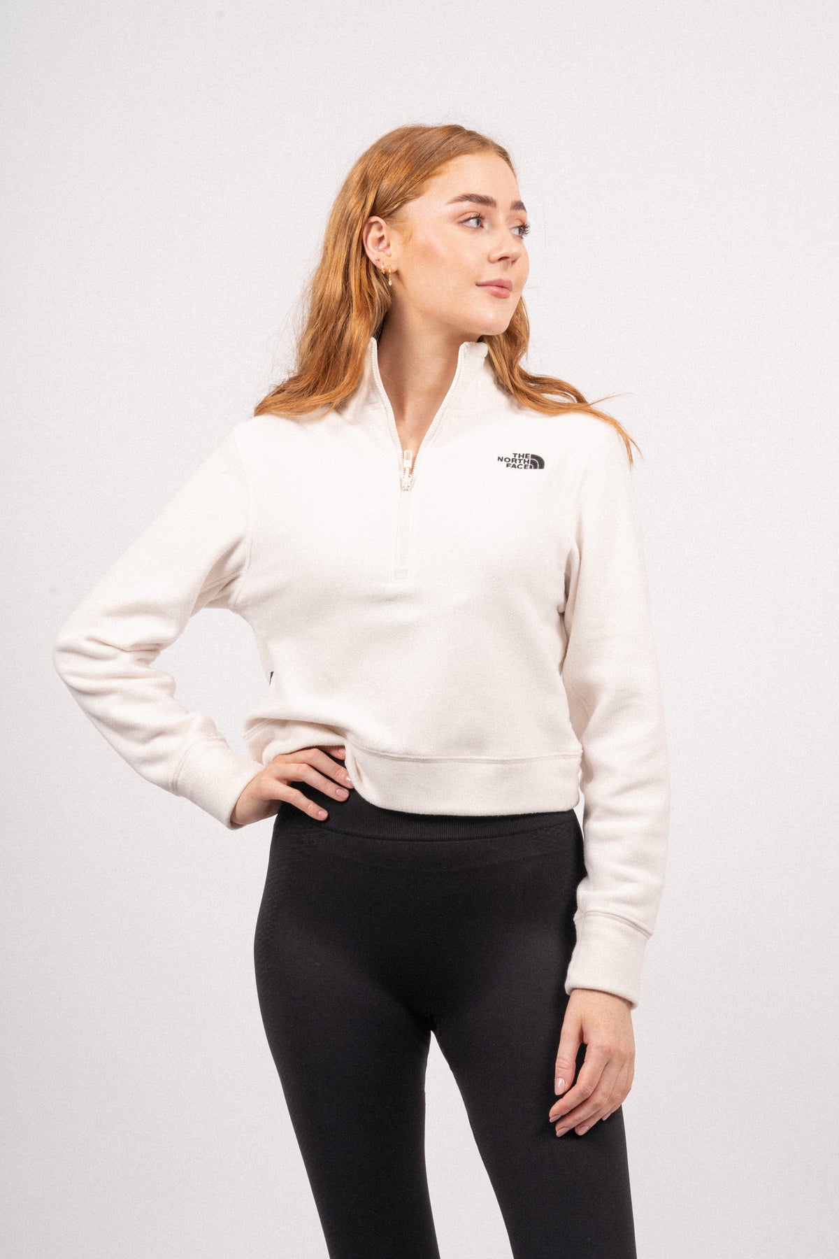 W 100 Glacier Half Zip - Gardenia White