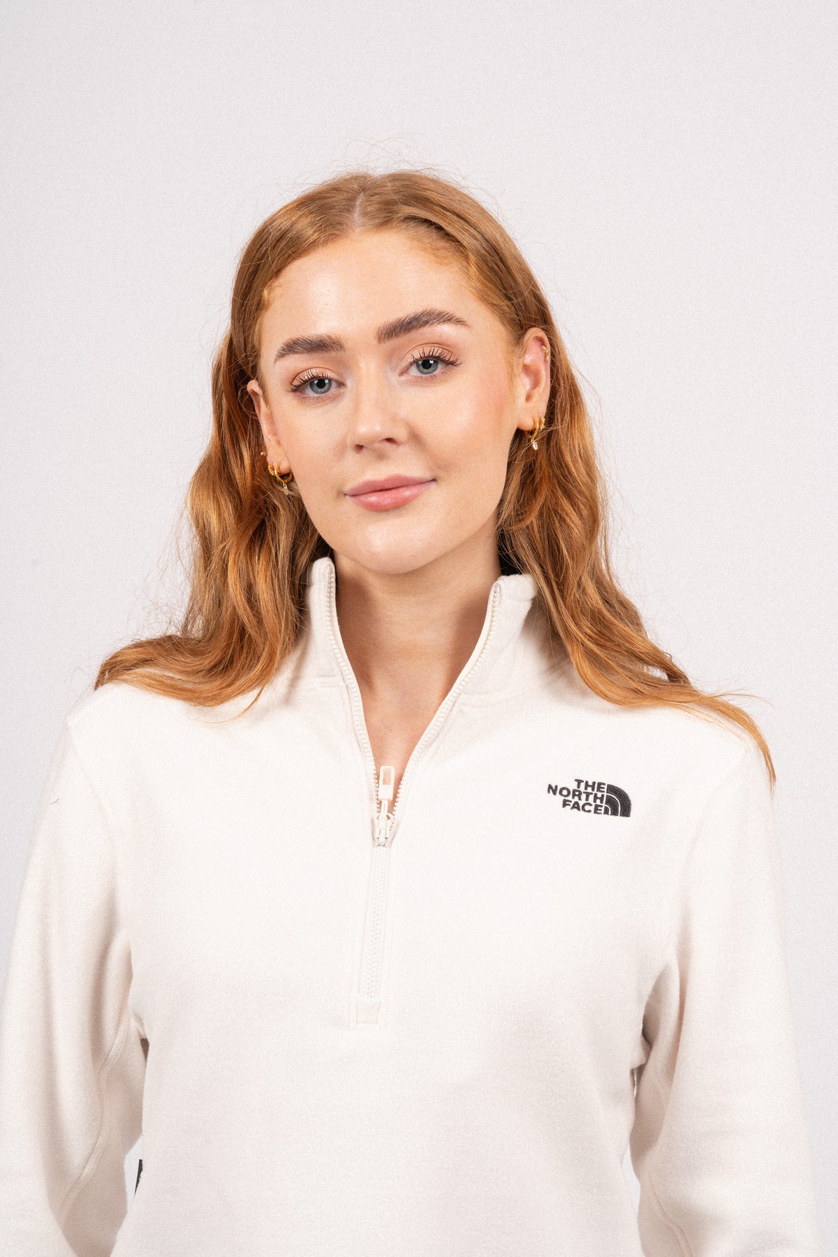 W 100 Glacier Half Zip - Gardenia White