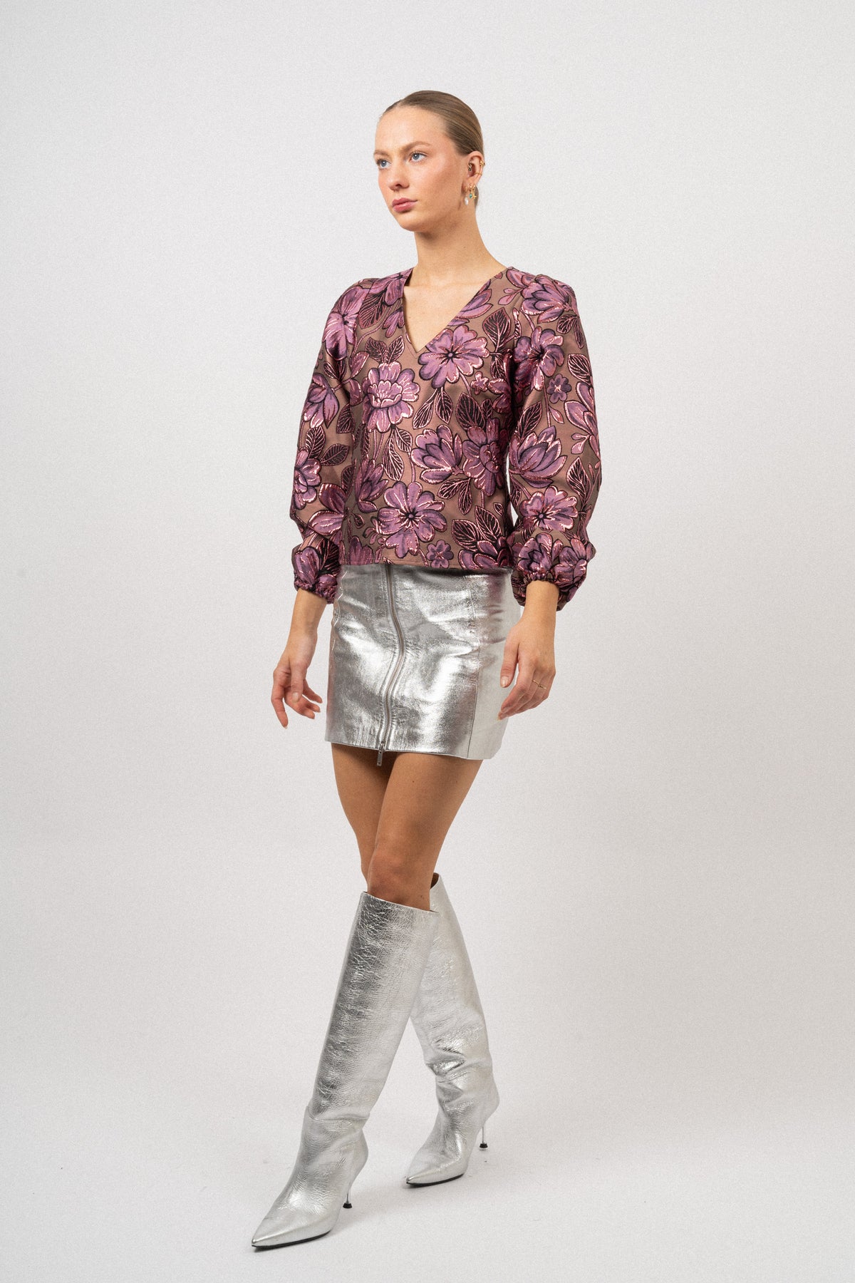 Paula Pink Lavender 3/4 Top - Pink Lavender