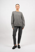 Ash Oversized Jumper - Gray Melange