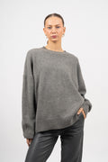 Ash Oversized Jumper - Gray Melange