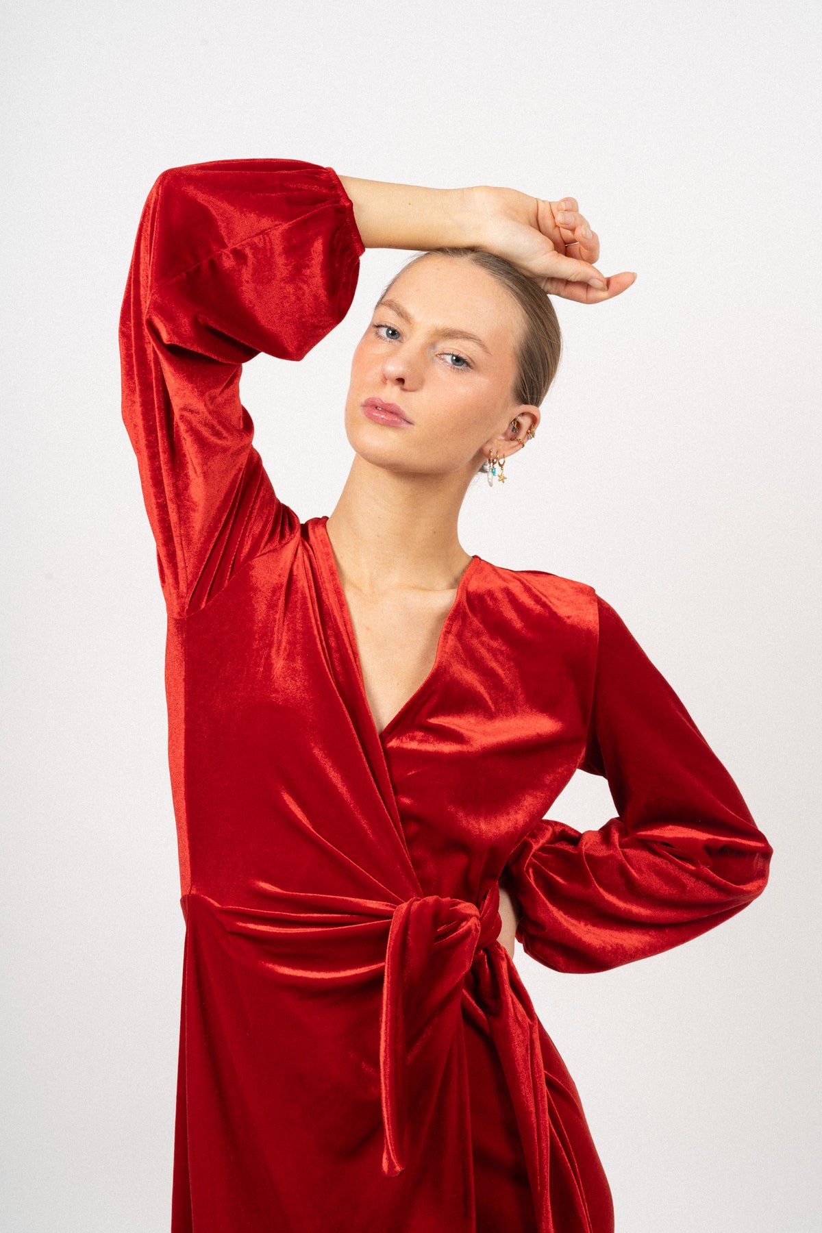 GorielIW Wrap Dress - True Red