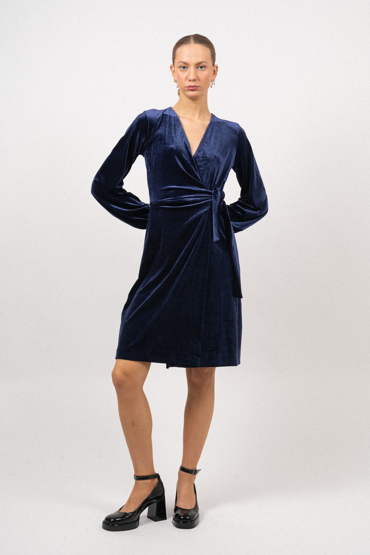 Goriel Wrap Dress - Midnight Magic