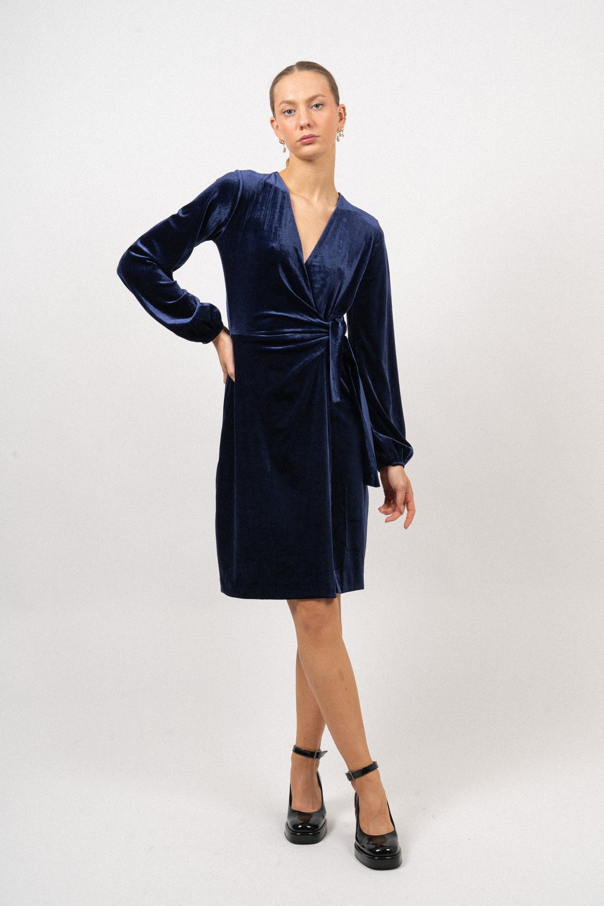 Goriel Wrap Dress - Midnight Magic