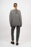 Ash Oversized Jumper - Gray Melange