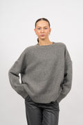 Ash Oversized Jumper - Gray Melange