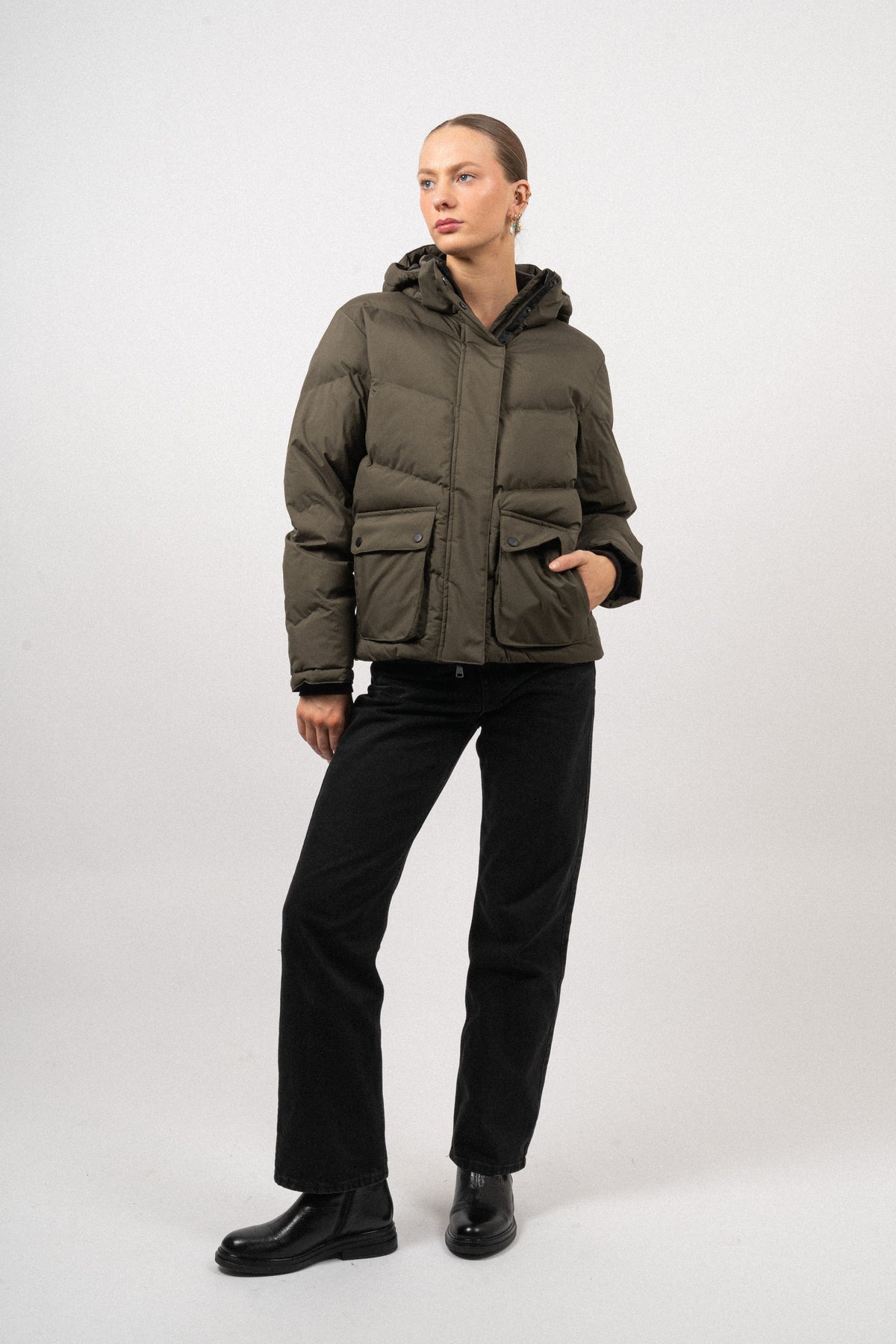 Hailey Jacket - Olive Night