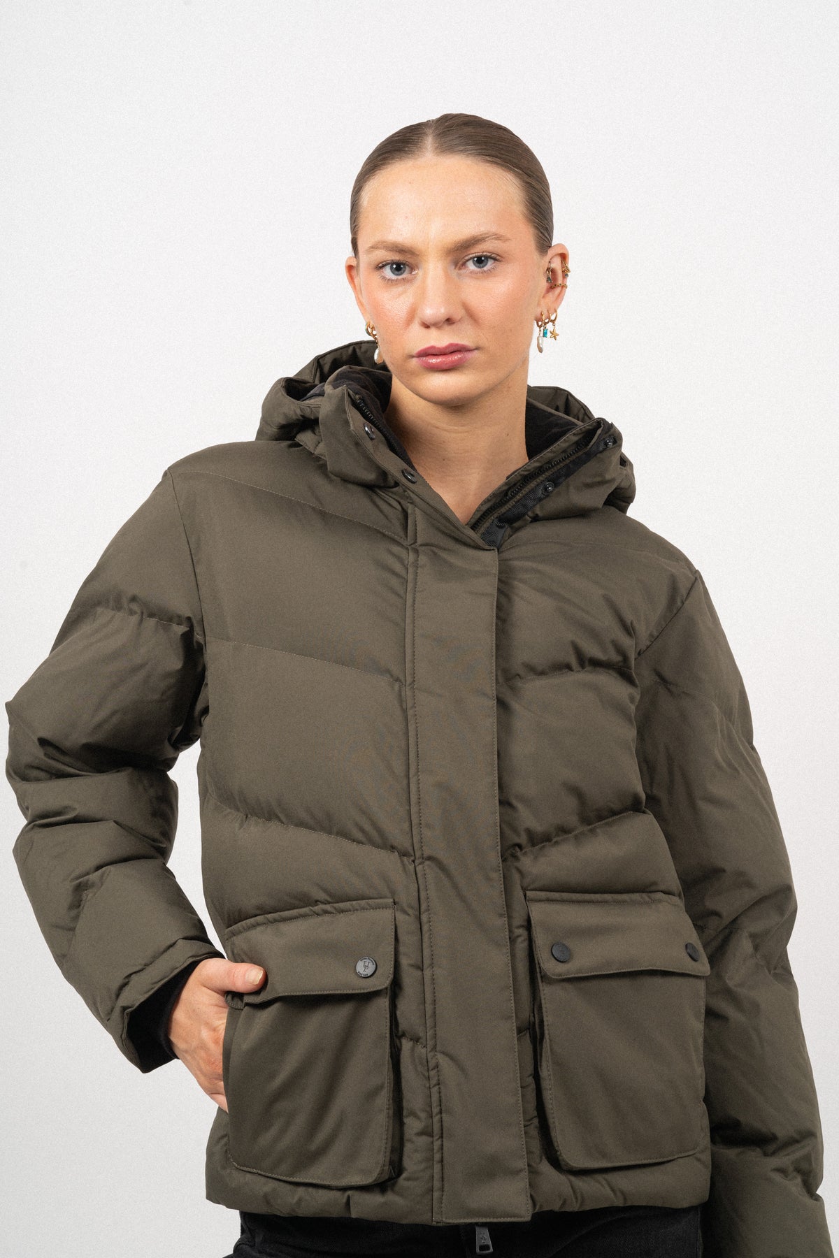 Hailey Jacket - Olive Night
