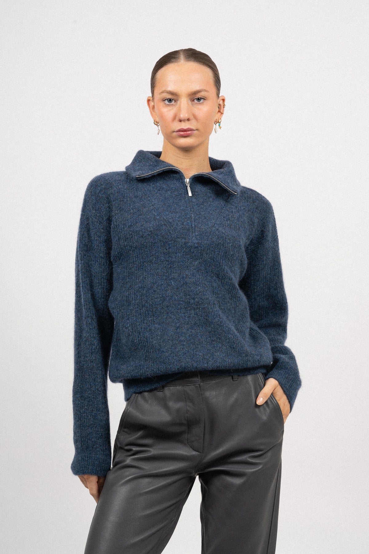 Alana Half-Zip - Ensign Blue