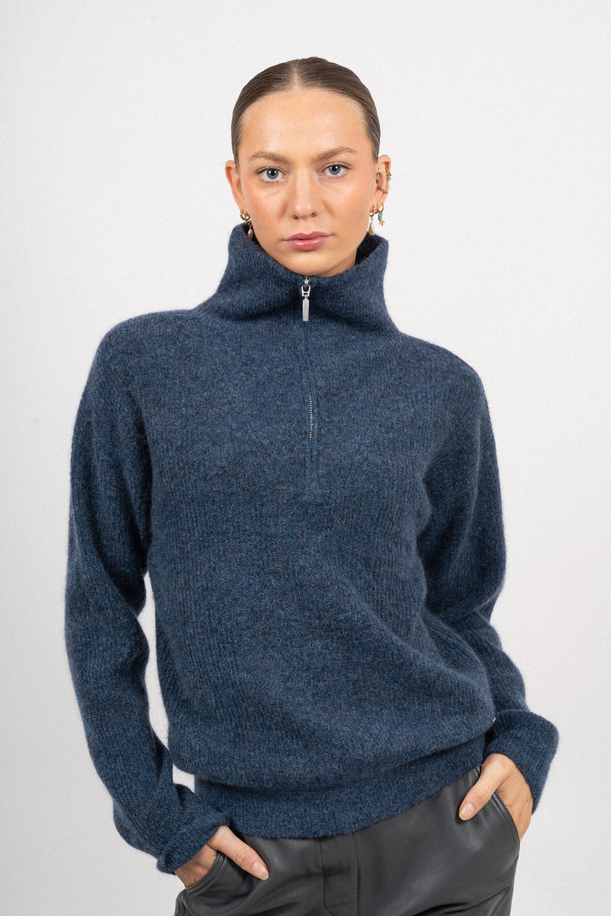 Alana Half-Zip - Ensign Blue