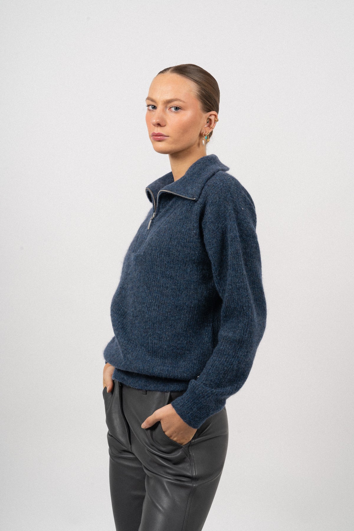 Alana Half-Zip - Ensign Blue