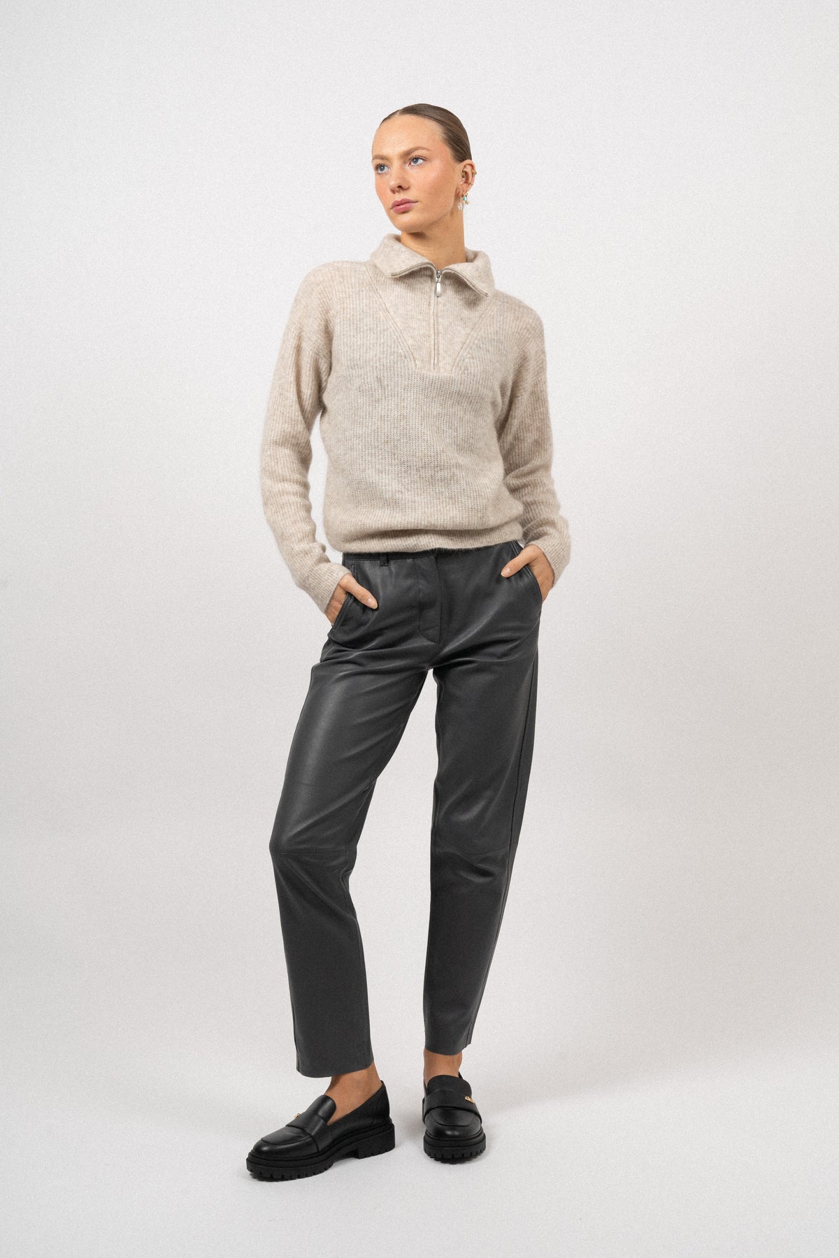 Alana Half-Zip - Sand