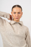 Alana Half-Zip - Sand