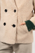 Fiona Short Coat Without Fur - Beige