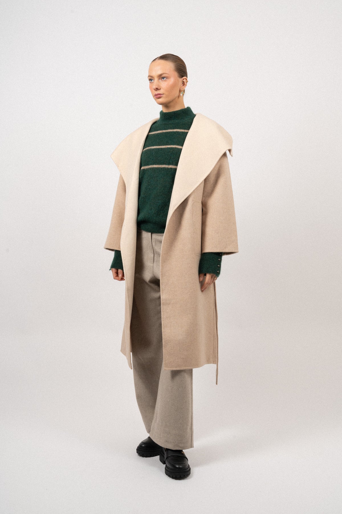 Camille Coat - Light Sand/Cream
