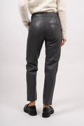 Marie MW Leather Pants - Magnet