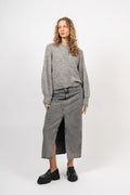 Zasha Hope Cardigan - Medium Grey Melange