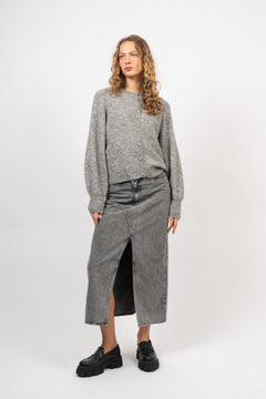 Zasha Hope Cardigan - Medium Grey Melange