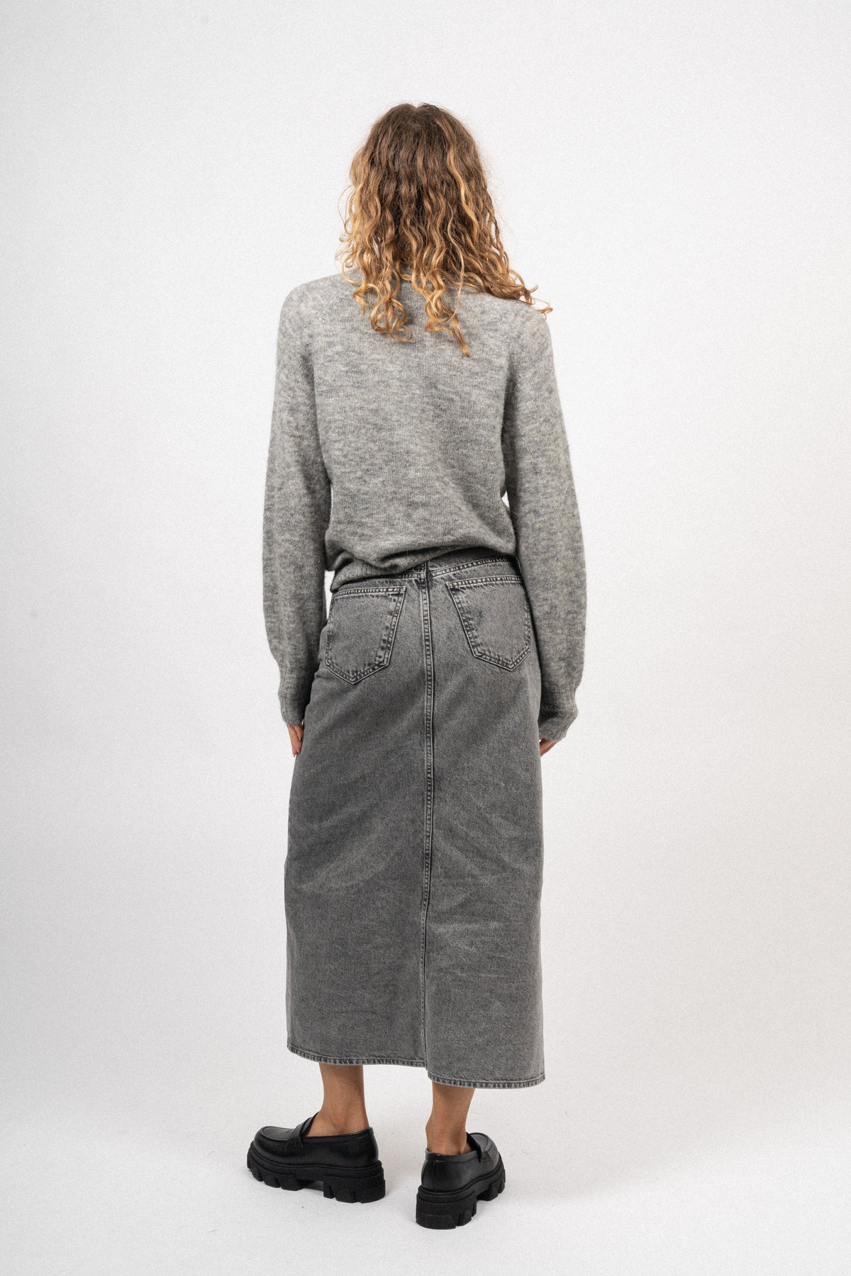 Zasha Hope Cardigan - Medium Grey Melange