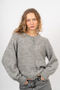 Zasha Hope Cardigan - Medium Grey Melange