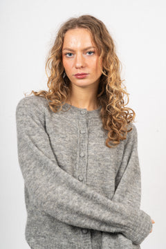 Zasha Hope Cardigan - Medium Grey Melange