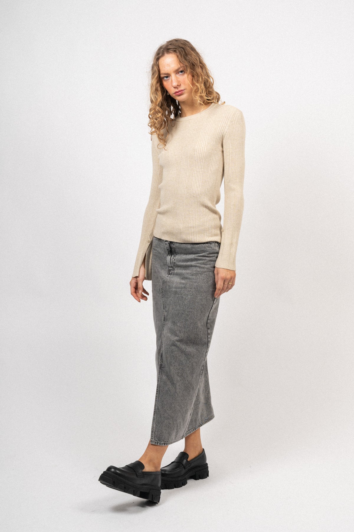 Vendela Rachelle Pullover - Oatmeal Melange