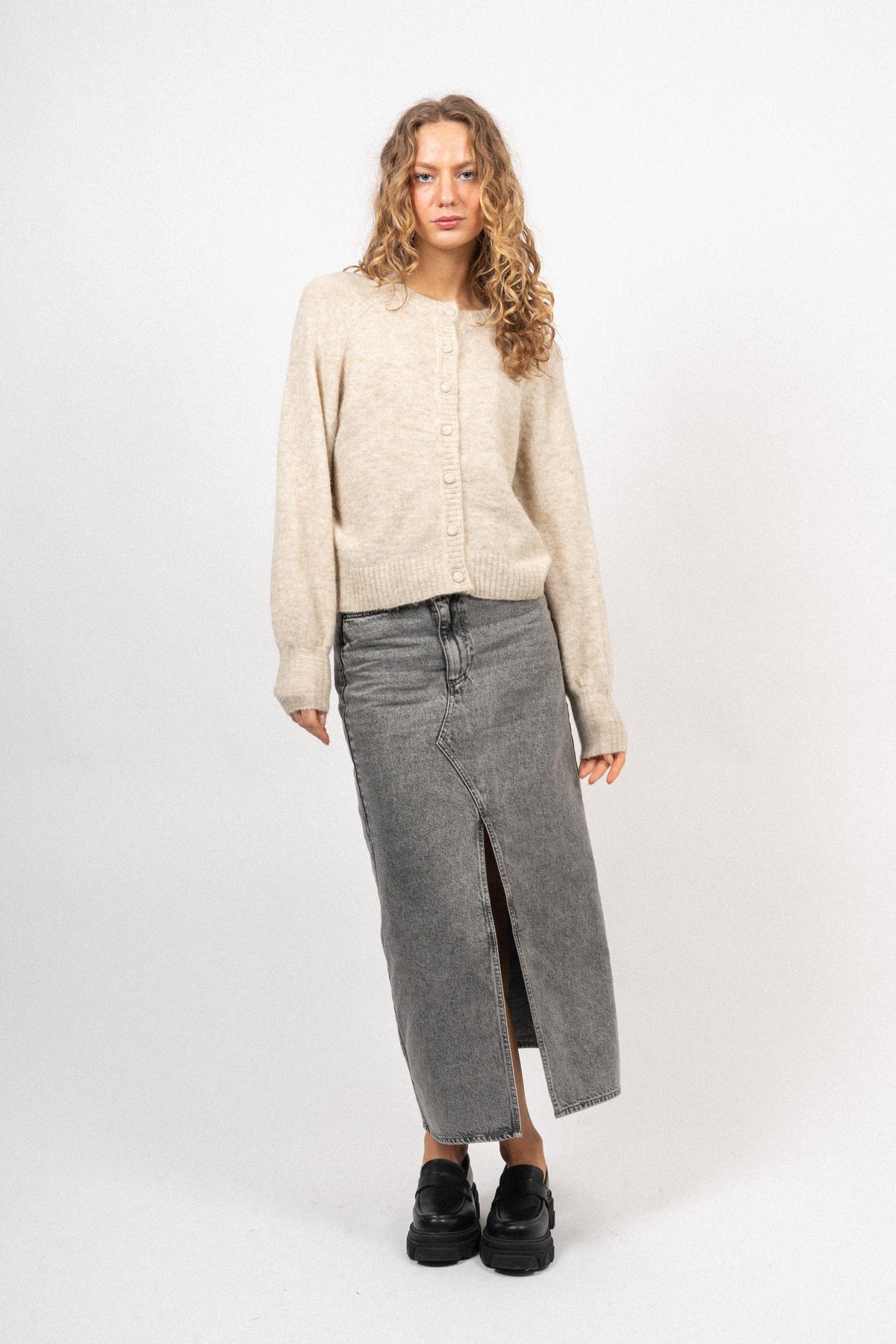 Zasha Hope Cardigan - Oatmeal Melange