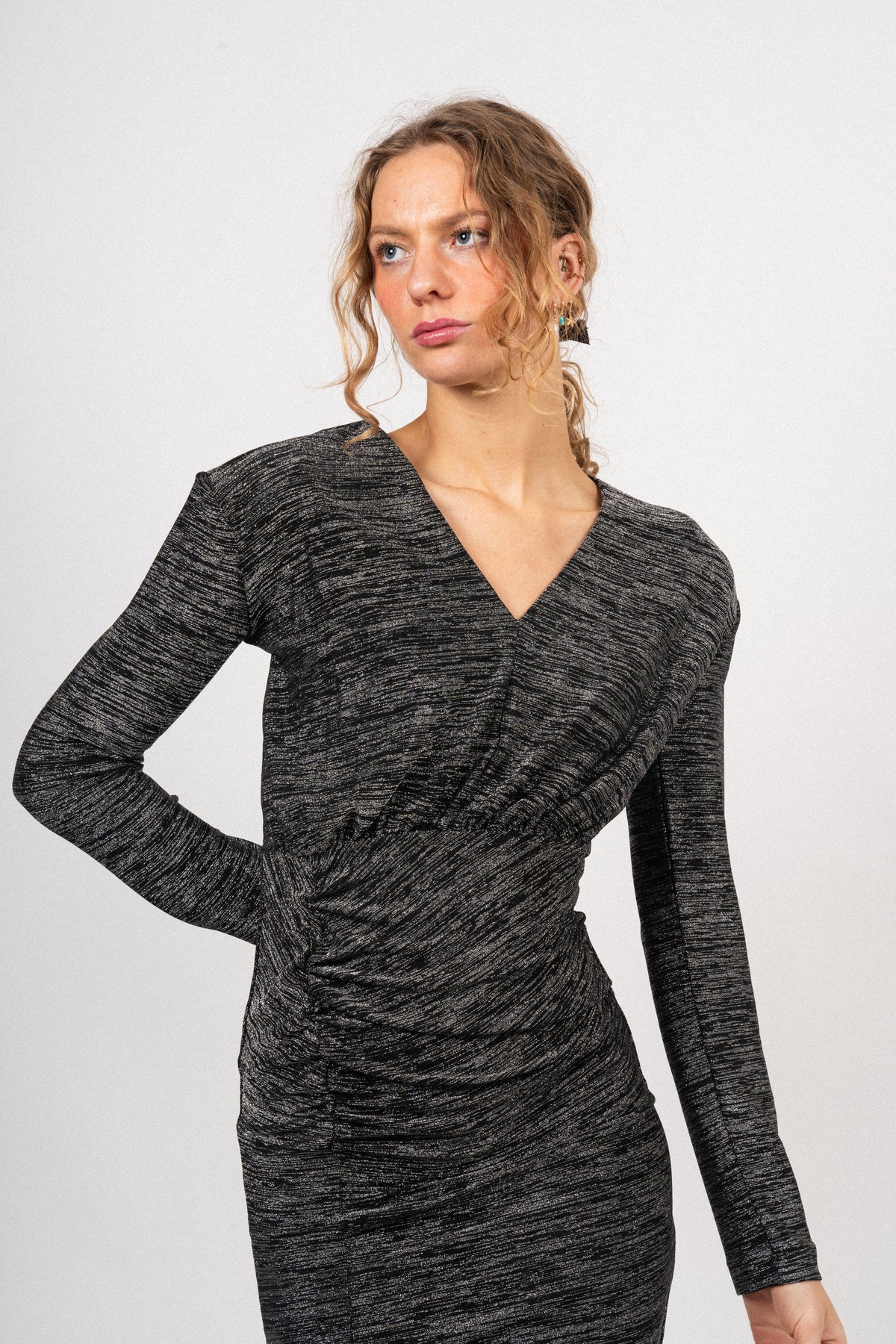 JafarIW Dress - Silver Ombre