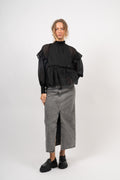 Moniquecc Frill Blouse - Black