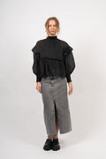 Moniquecc Frill Blouse - Black