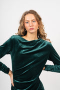 Nina Dress - Bottle Green