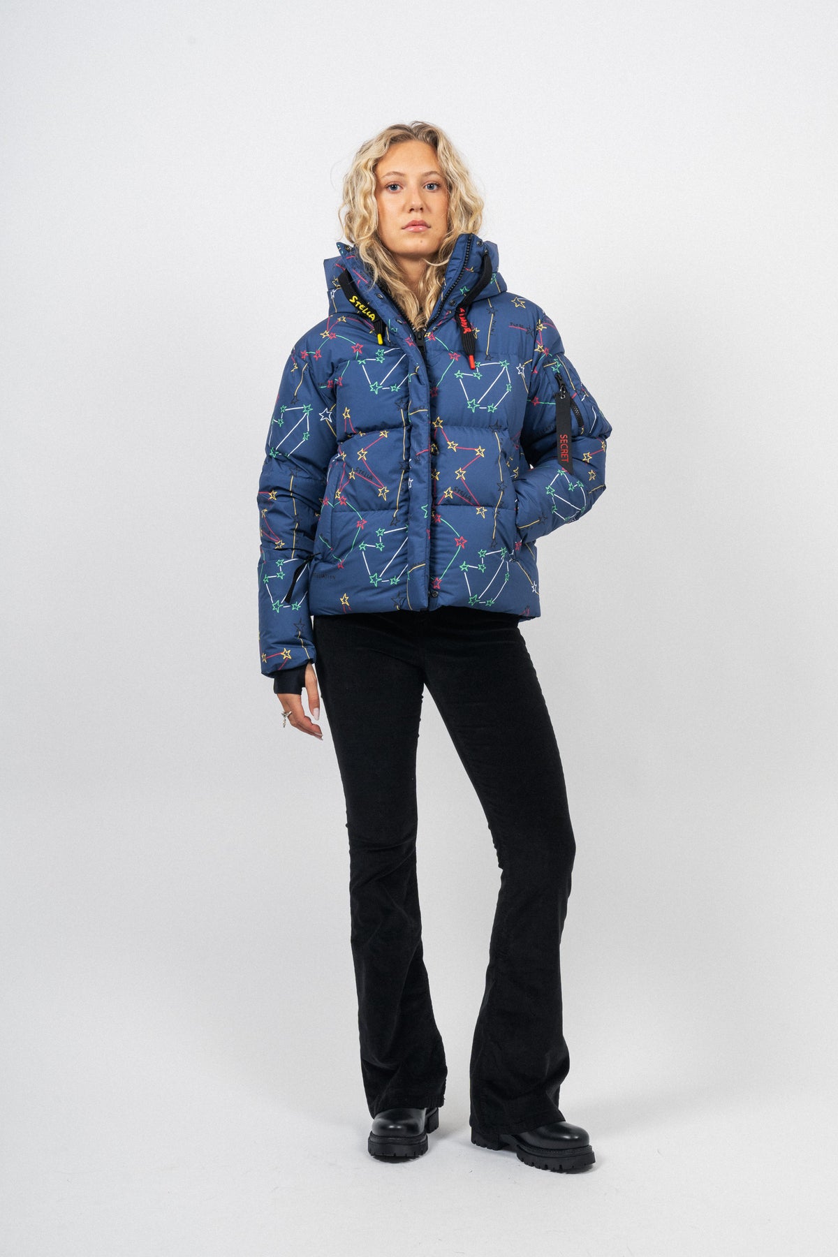 W Modul Pr Down Bomber Jacket - Cosmic Blue