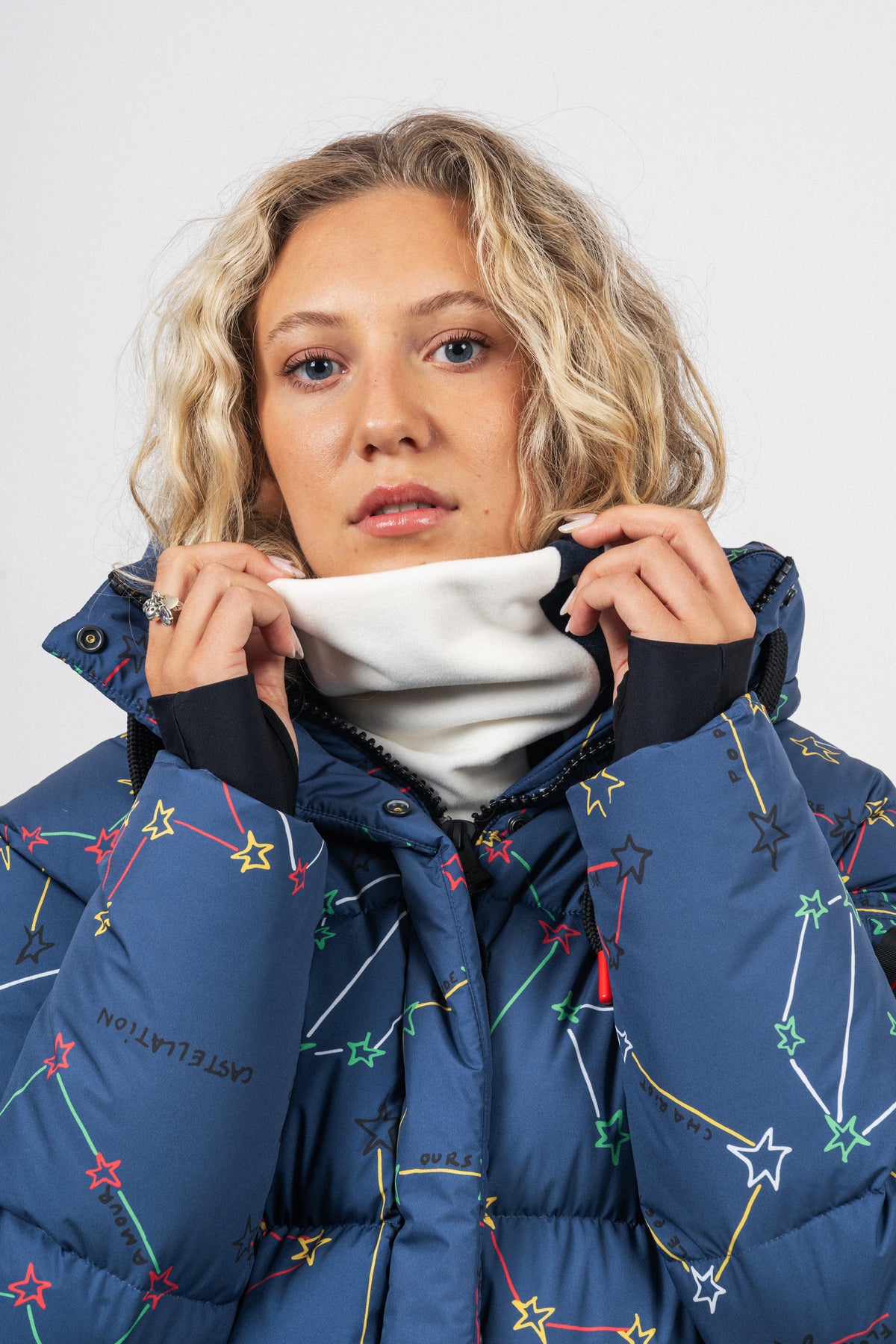 Renne Fleece Hals - White/Navy