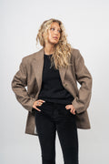 Wool Boxy Jacket - Otter