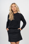 Femme Mohair O Pullover - Black Beauty